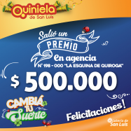 ¡Salió un premio de Quiniela en San Luis!